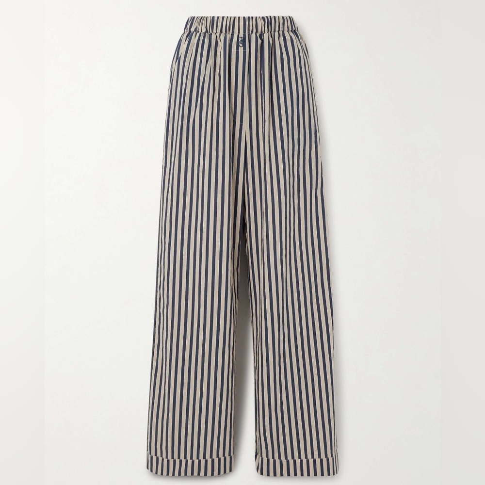 The Frankie Shop Mirca Cotton Strip Pants